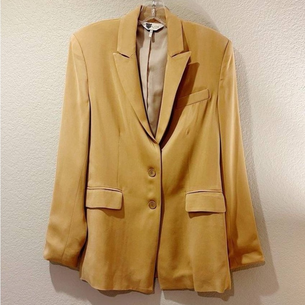 REVOLVE Lita by Ciara in Iced Coffee Spark Viscose Blazer $398 NWT XS - Picture 7 of 8